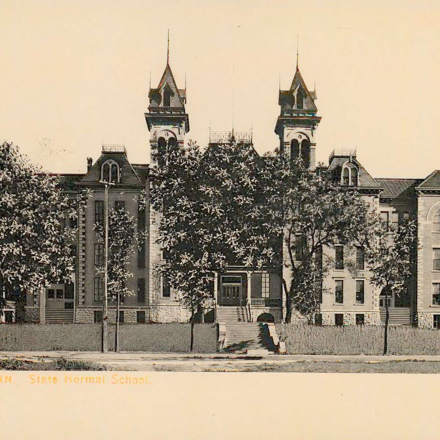 State Normal School Mankato MN in 1911 Vintage Print (7 Sizes) - Acid Free