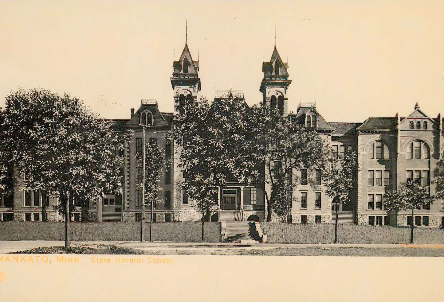 State Normal School Mankato MN in 1911 Vintage Print (7 Sizes) - Acid Free