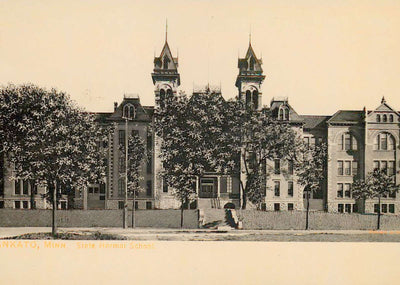 State Normal School Mankato MN in 1911 Vintage Print (7 Sizes) - Acid Free