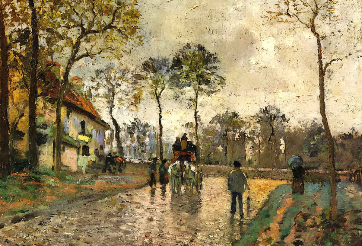 Stagecoach to Louveciennes Fine Art Print 1870 by Camille Pissarro (6 Sizes)