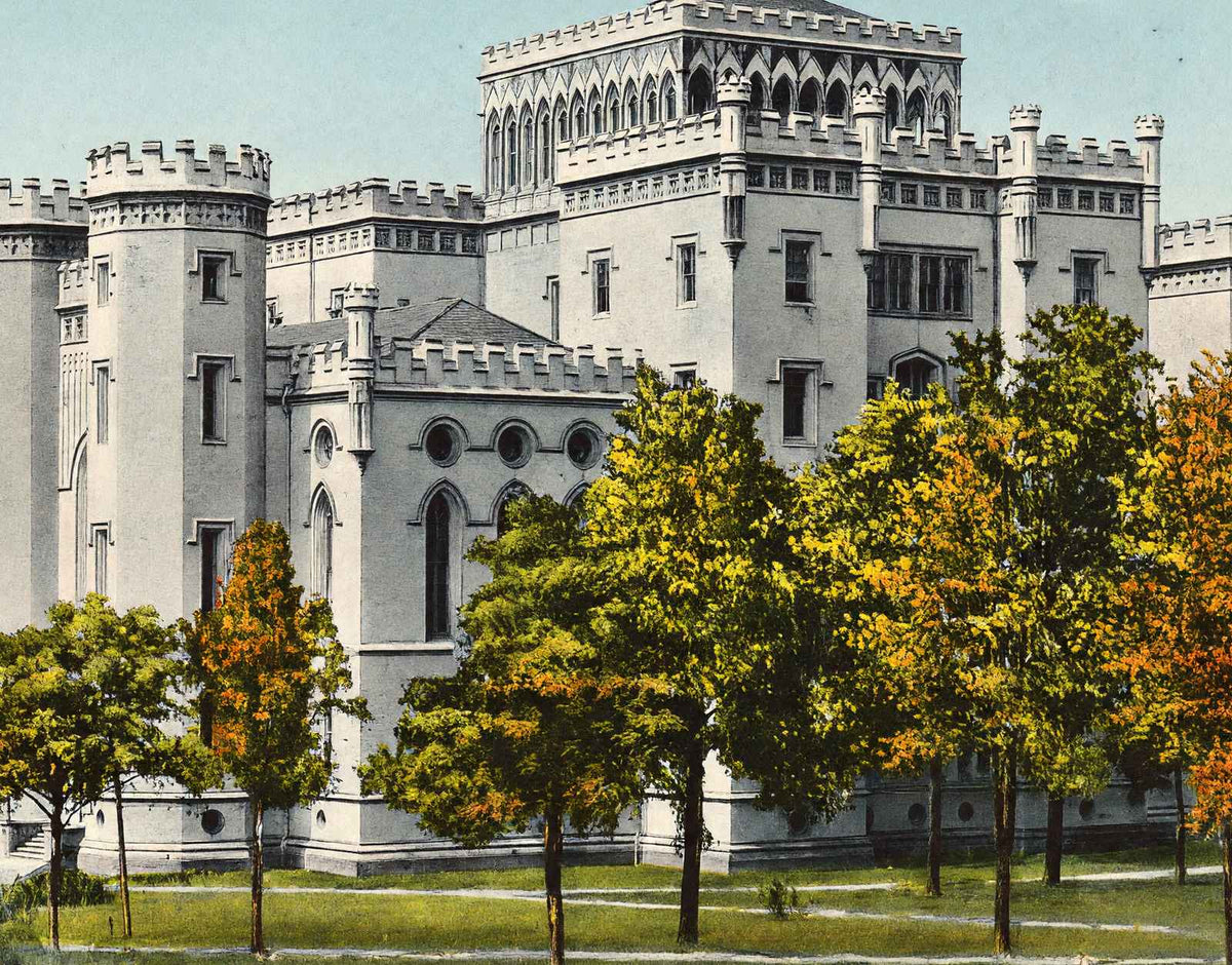 State Capitol Baton Rouge in 1906 Vintage Print (7 Sizes) - Retouched