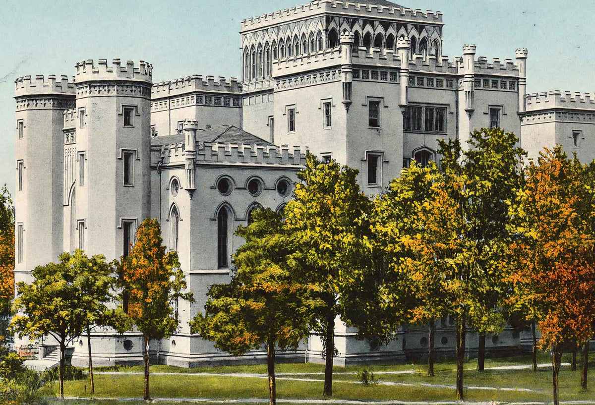 State Capitol Baton Rouge in 1906 Vintage Print (7 Sizes) - Retouched