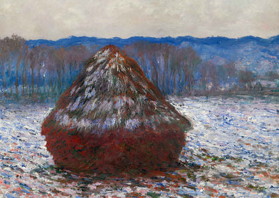 Stack of Wheat Fine Art Print 1890 Painting by Claude Monet (6 Sizes)