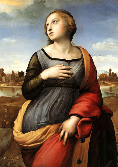St. Catherine of Alexandria Fine Art Print 1508 Painting by Raphael (6 Sizes)