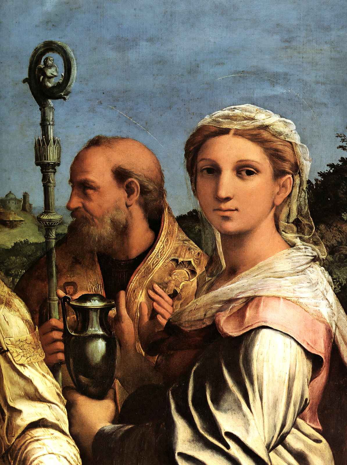 St. Cecilia with Saints (Detail) 1516 Painting by Raphael Art Print (6 Sizes)