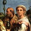 St. Cecilia with Saints (Detail) art print by Raphael (1516)