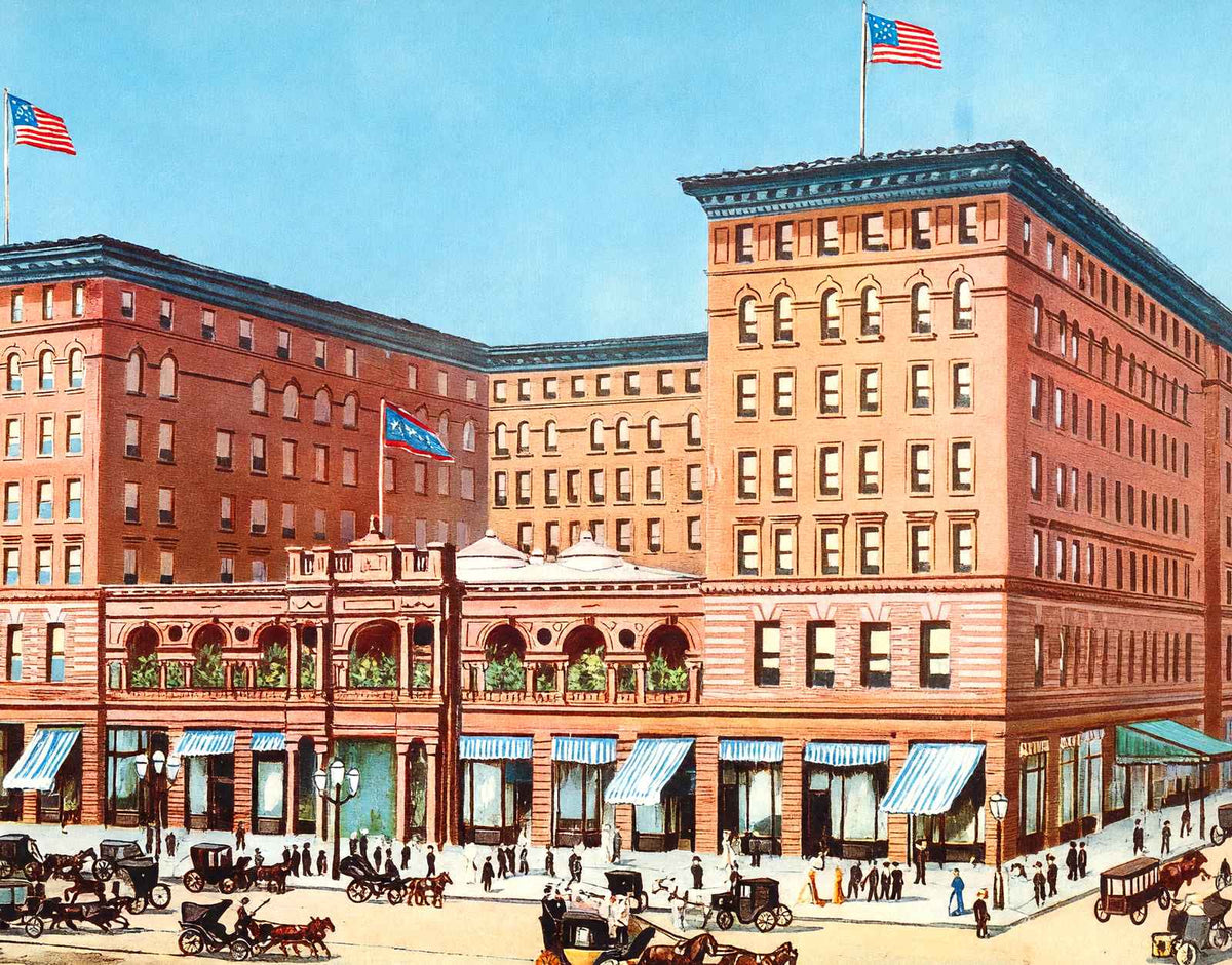 St Charles Hotel New Orleans Vintage Print (7 Sizes) - Acid Free