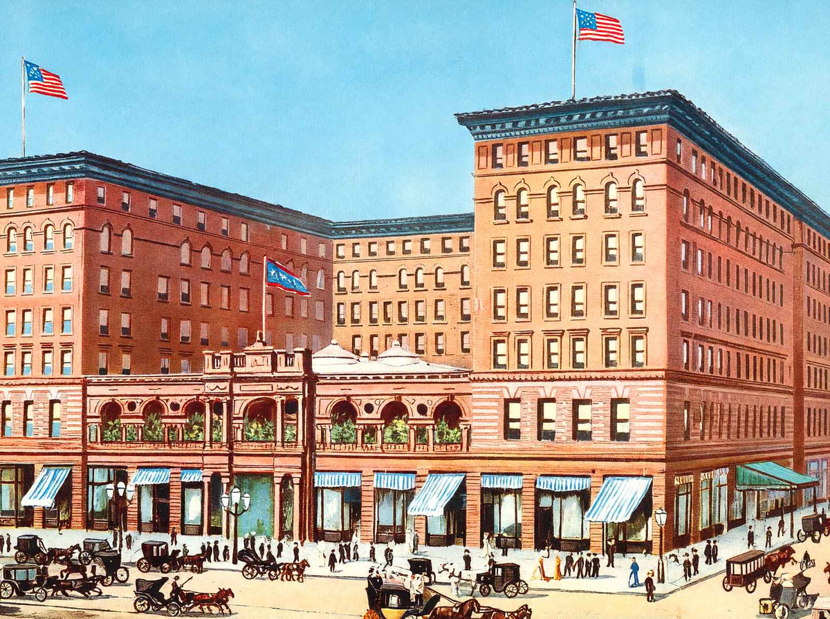 St Charles Hotel New Orleans Vintage Print (7 Sizes) - Acid Free