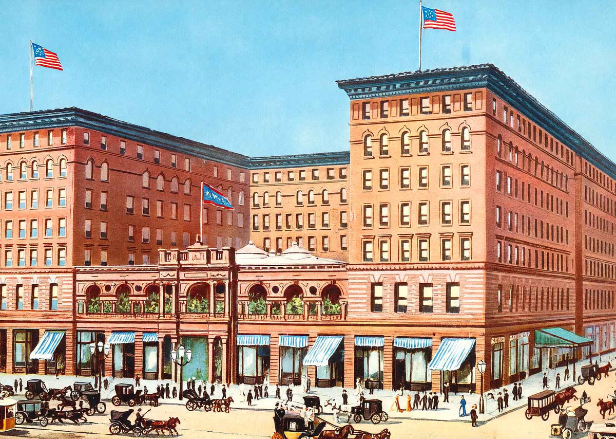 St Charles Hotel New Orleans Vintage Print (7 Sizes) - Acid Free