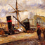 Steamboats 1883 Painting by Camille Pissarro Art Print (6 Sizes) - High Quality