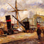 Steamboats 1883 Painting by Camille Pissarro Art Print (6 Sizes) - High Quality