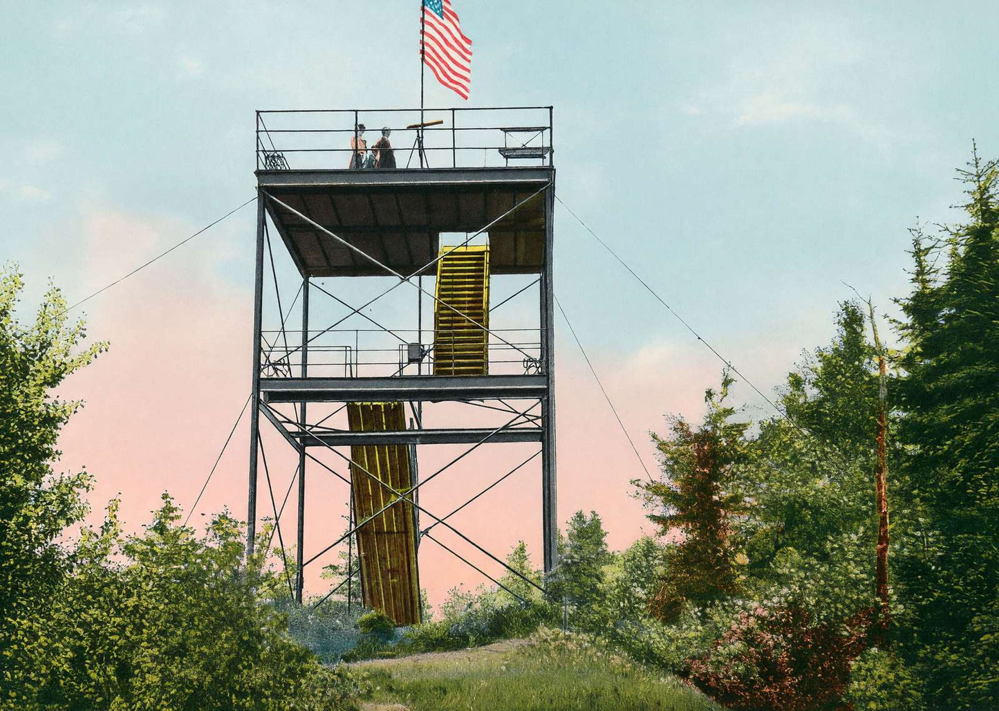 Steel Observatory Mount Agassiz Bethlehem NH in 1911 Vintage Print (7 Sizes)