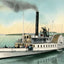 Steamer MT. Washington Lake Winnipesaukee NH in 1908 Vintage Print (7 Sizes)