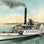 Steamer MT. Washington Lake Winnipesaukee NH in 1908 Vintage Print (7 Sizes)