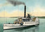 Steamer MT. Washington Lake Winnipesaukee NH in 1908 Vintage Print (7 Sizes)