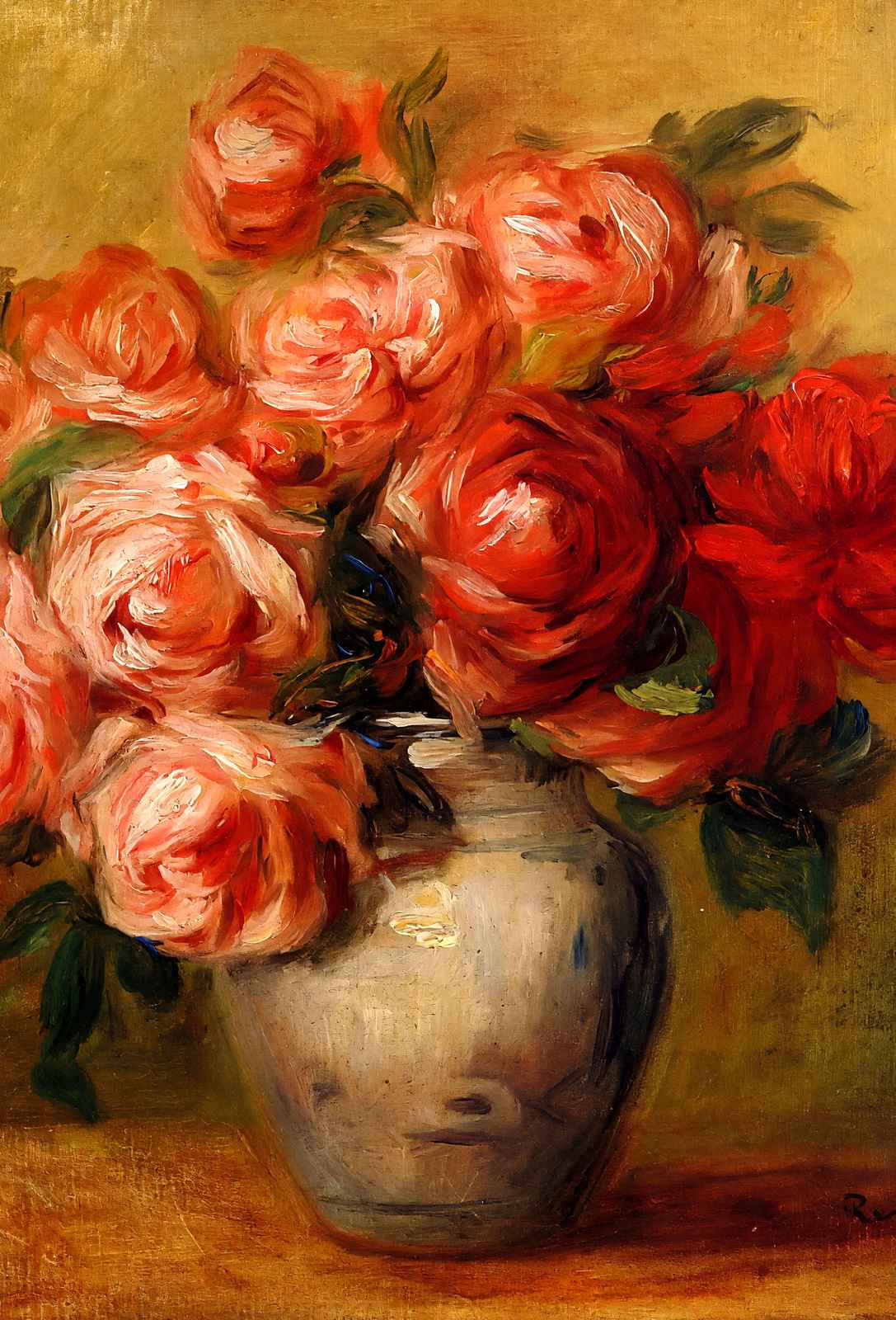 Still Life with Roses Painting by Pierre-Auguste Renoir Art Print (6 Sizes)