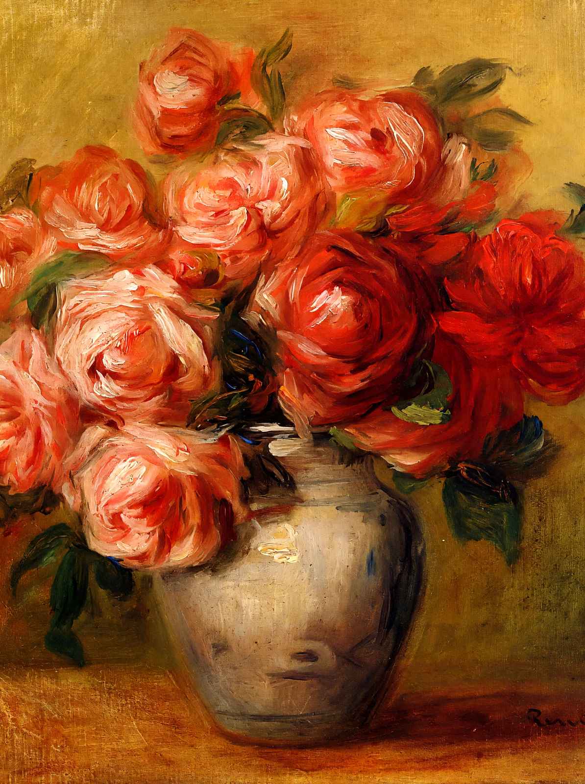 Still Life with Roses Painting by Pierre-Auguste Renoir Art Print (6 Sizes)