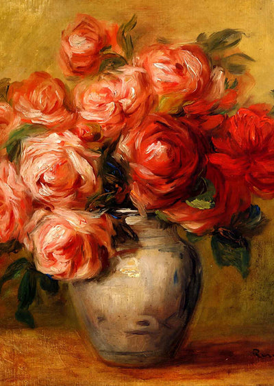 Still Life with Roses Painting by Pierre-Auguste Renoir Art Print (6 Sizes)