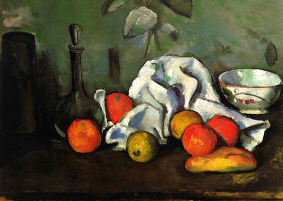 Still Life with Fruits 1880 Painting by Paul Cezanne Art Print (6 Sizes)