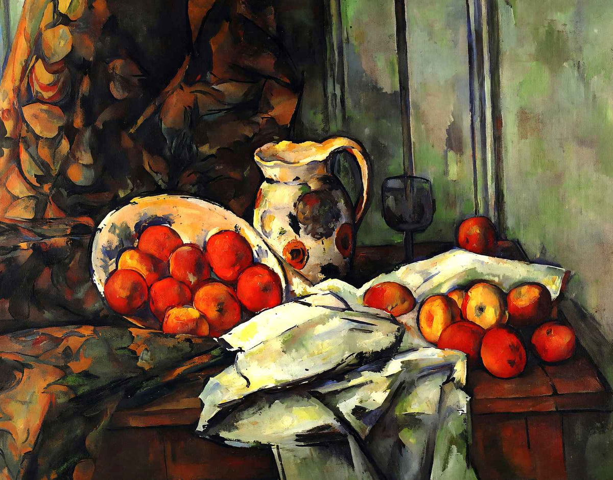 Still Life with Jug 1893 Painting by Paul Cezanne Art Print (6 Sizes)
