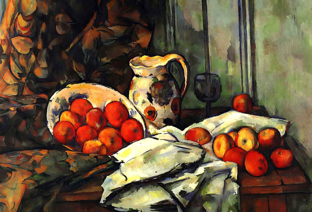 Still Life with Jug 1893 Painting by Paul Cezanne Art Print (6 Sizes)