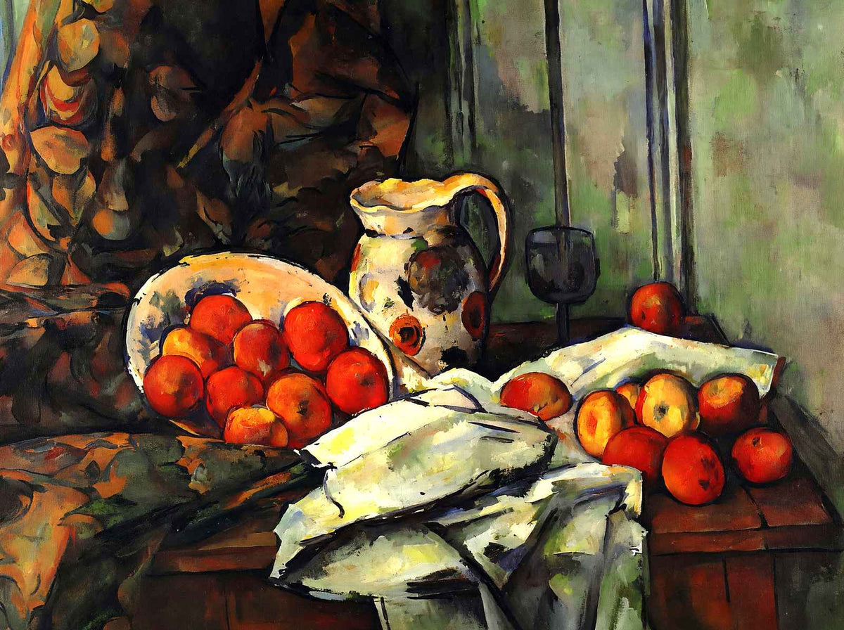 Still Life with Jug 1893 Painting by Paul Cezanne Art Print (6 Sizes)