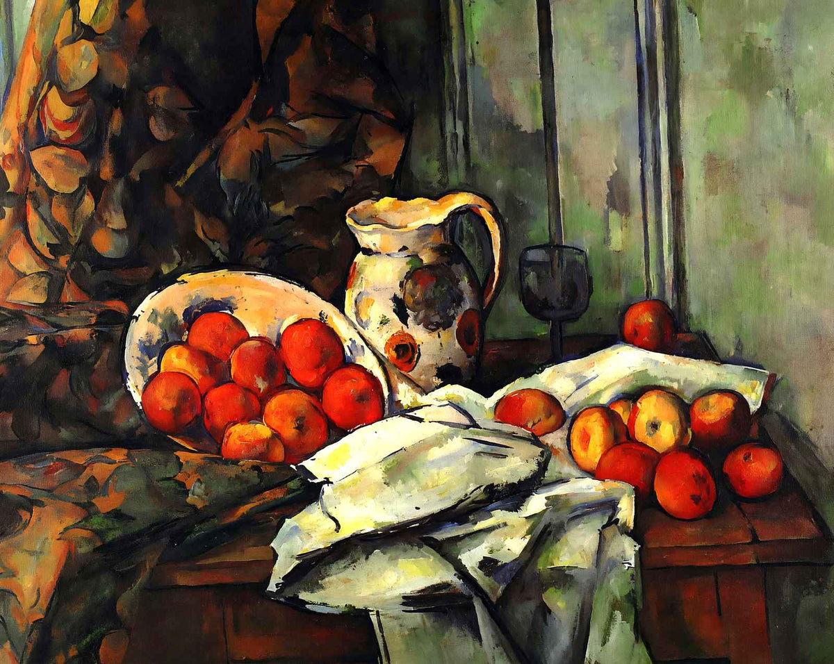 Still Life with Jug fine art print by Paul Cezanne (1893)