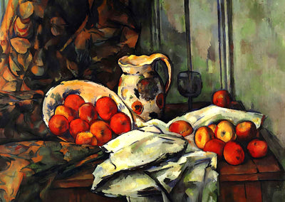 Still Life with Jug 1893 Painting by Paul Cezanne Art Print (6 Sizes)