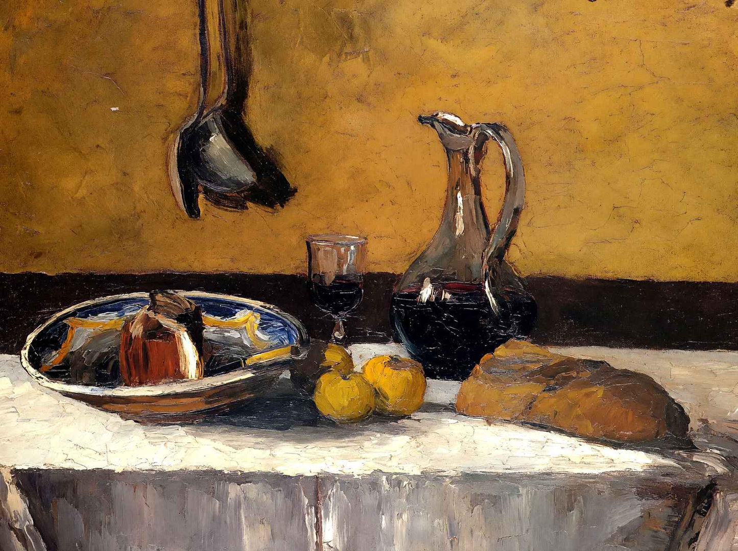 Still Life 1867 Painting by Camille Pissarro Art Print (6 Sizes) - Restored