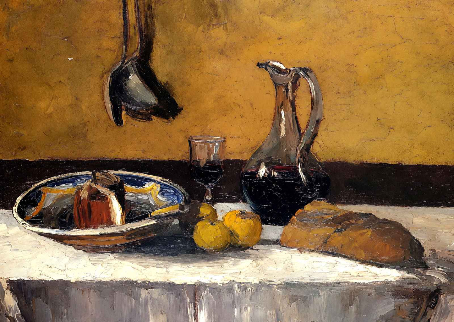 Still Life 1867 Painting by Camille Pissarro Art Print (6 Sizes) - Restored