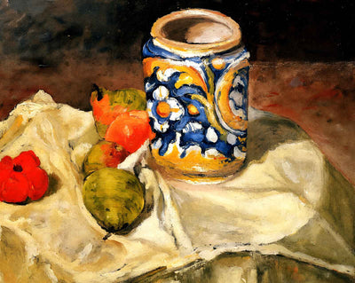 Still Life with Italian Earthenware Jar art print by Paul Cezanne (1874)