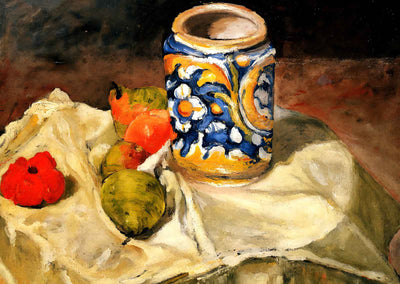 Still Life with Italian Earthenware Jar Art Print 1874 by Paul Cezanne (6 Sizes)