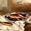 Still Life with Fish Art Print 1890 Painting by Pierre-Auguste Renoir (6 Sizes)