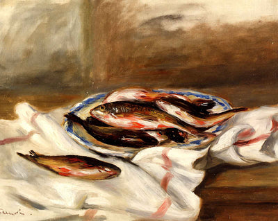 Still Life with Fish art print by Pierre-Auguste Renoir (1890)