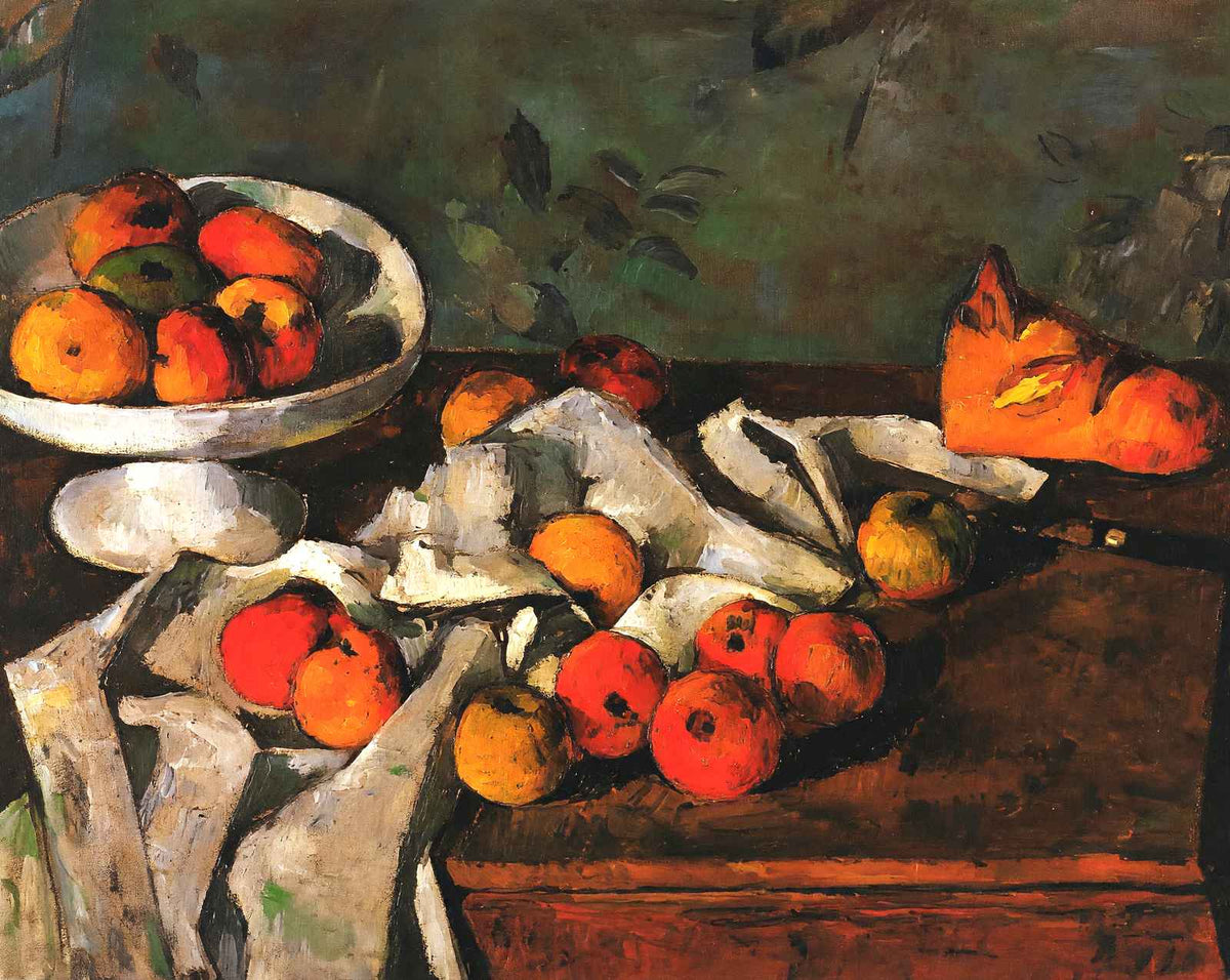 Still Life with a Fruit Dish and Apples art print by Paul Cezanne (1880)