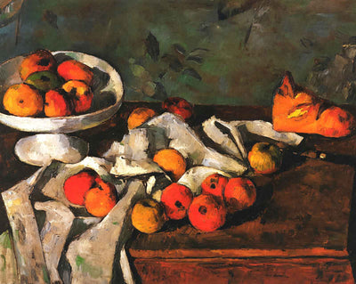 Still Life with a Fruit Dish and Apples art print by Paul Cezanne (1880)