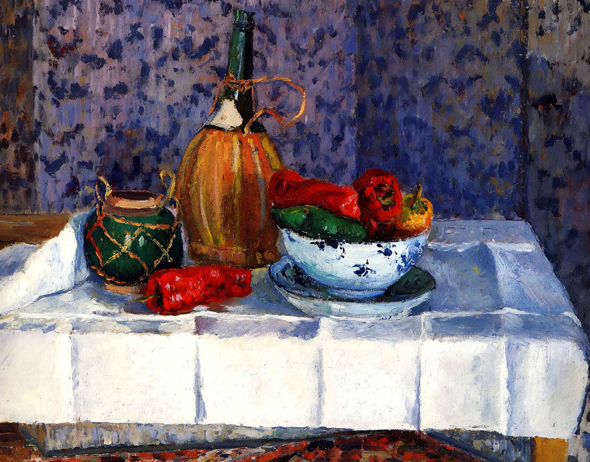 Still Life with Peppers 1899 by Camille Pissarro Fine Art Print (6 Sizes)