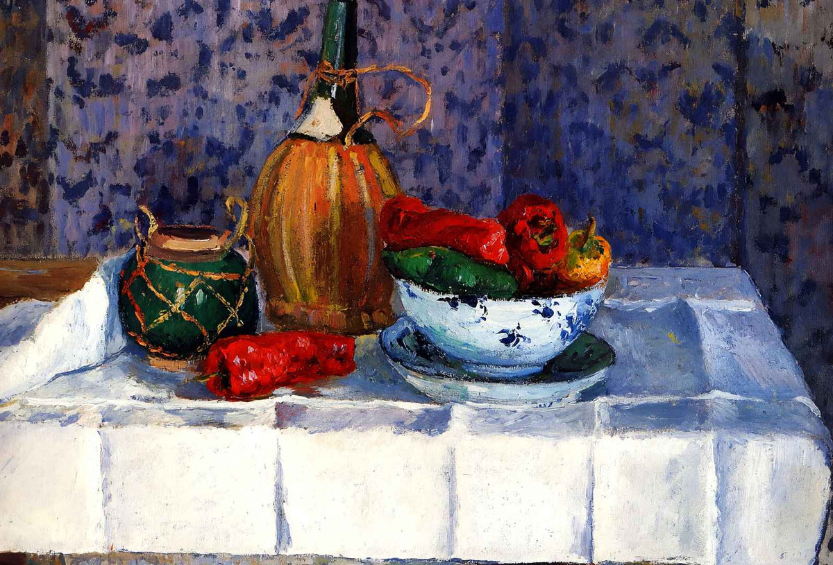 Still Life with Peppers 1899 by Camille Pissarro Fine Art Print (6 Sizes)