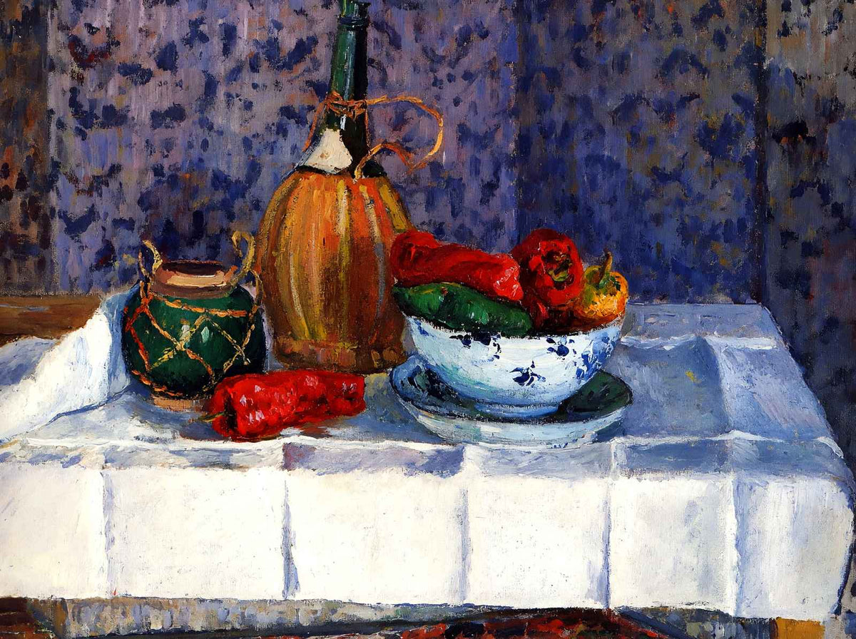 Still Life with Peppers 1899 by Camille Pissarro Fine Art Print (6 Sizes)