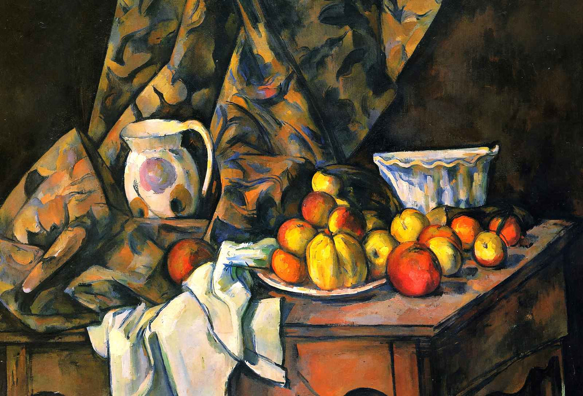 Still Life with Flower Holder Art Print 1905 Painting by Paul Cezanne (6 Sizes)