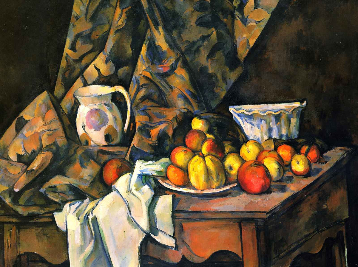 Still Life with Flower Holder Art Print 1905 Painting by Paul Cezanne (6 Sizes)