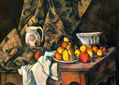 Still Life with Flower Holder Art Print 1905 Painting by Paul Cezanne (6 Sizes)