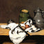 Still Life with Green Pot and Pewter Jug Art Print 1870 by Cezanne (6 Sizes)