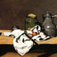 Still Life with Green Pot and Pewter Jug Art Print 1870 by Cezanne (6 Sizes)