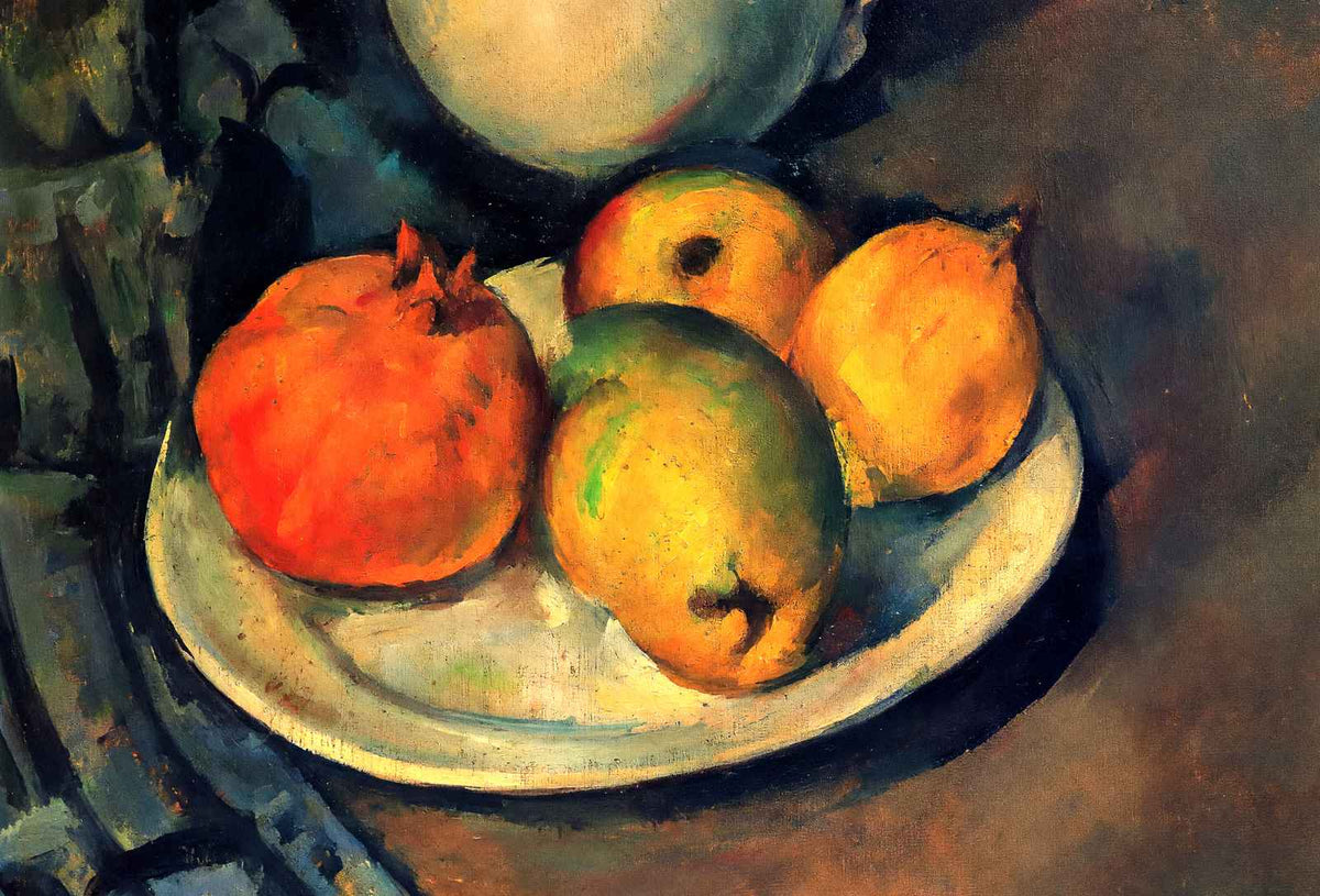 Still Life with Pomegranate and Pears 1890 by Paul Cezanne Art Print (6 Sizes)