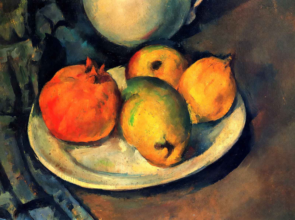 Still Life with Pomegranate and Pears 1890 by Paul Cezanne Art Print (6 Sizes)