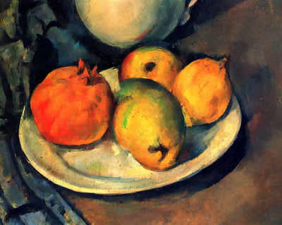 Still Life with Pomegranate and Pears painting by Paul Cezanne (1890)