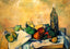 Still Life, Bottle of Rum 1890 Painting by Paul Cezanne Fine Art Print (6 Sizes)