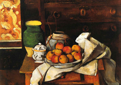 Still Life in Front of a Chest of Drawers 1887 by Cezanne Art Print (6 Sizes)