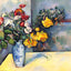 Still Life Flowers in a Vase painting by Paul Cezanne (1888)